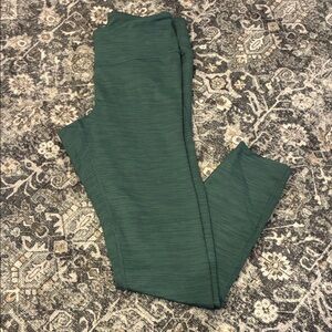 Outdoor Voices Forest Green Textured Leggings